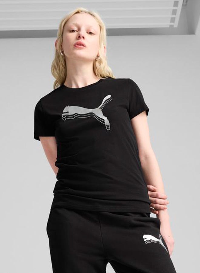 PUMA Essential Logo Metallic T-Shirt - Image 1